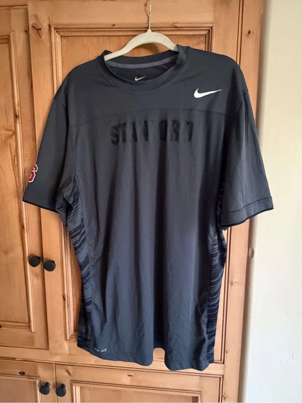 Nike Black Stanford Performance Short Sleeve Shirt